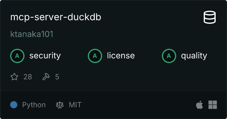 mcp-server-duckdb MCP server