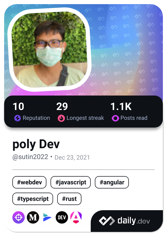 poly Dev's Dev Card