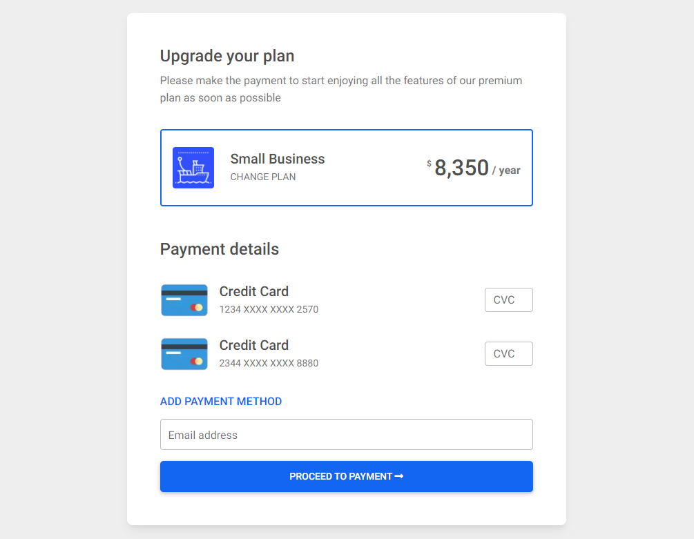 Bootstrap 5 Payment Forms