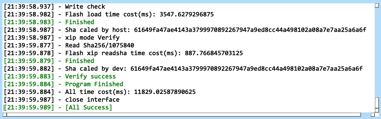 Flash MCU Log