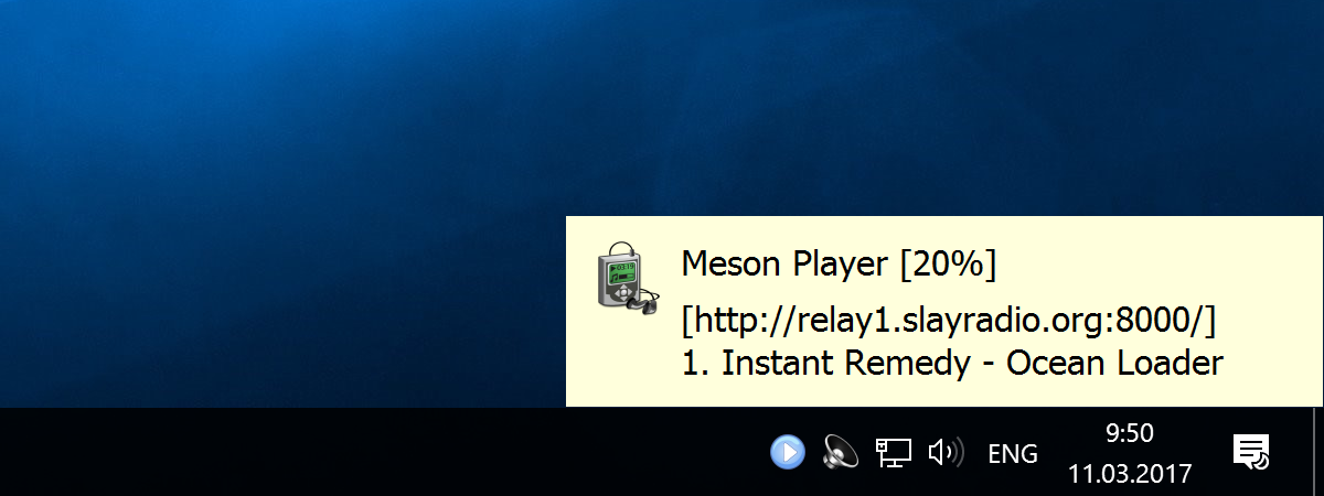 Meson Player on Windows