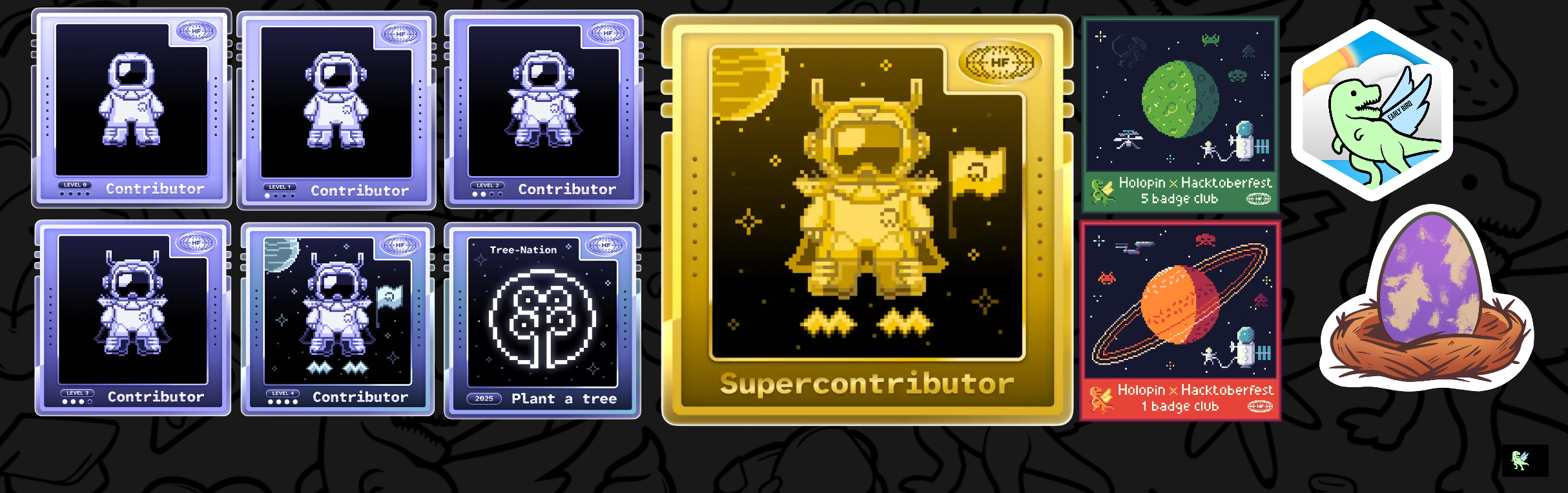 An image of @manudwivedi20056's Holopin badges, which is a link to view their full Holopin profile