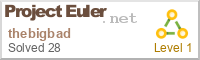 my project euler badge