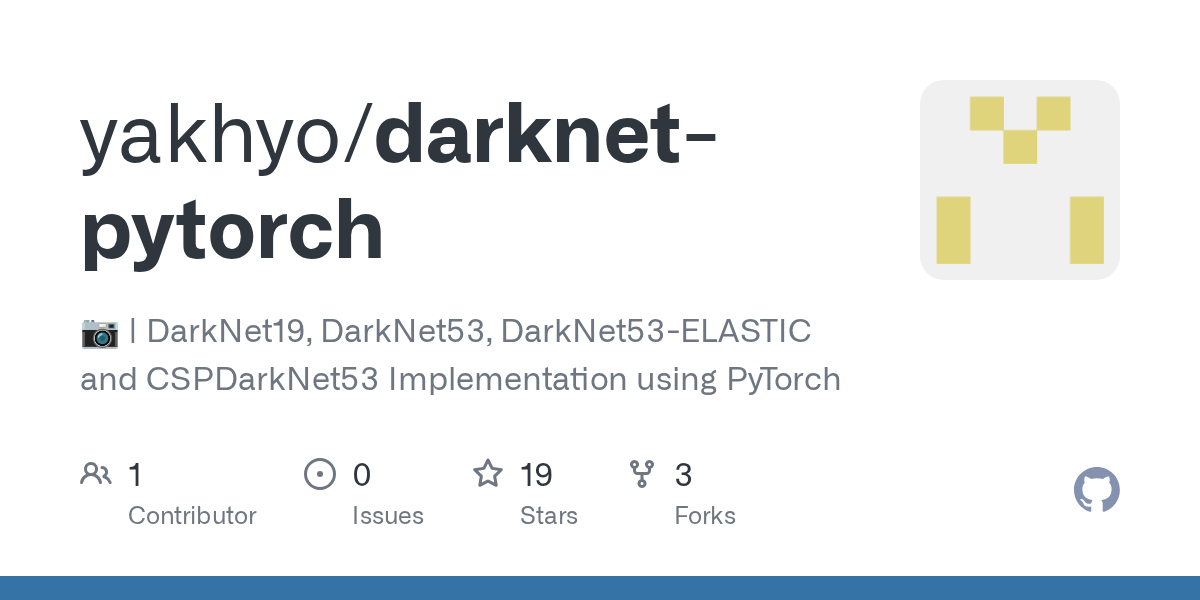 DarkNet PyTorch GitHub Preview