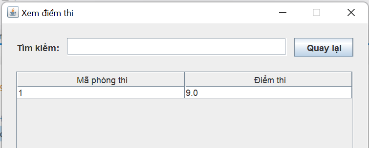 Exam result saves in database