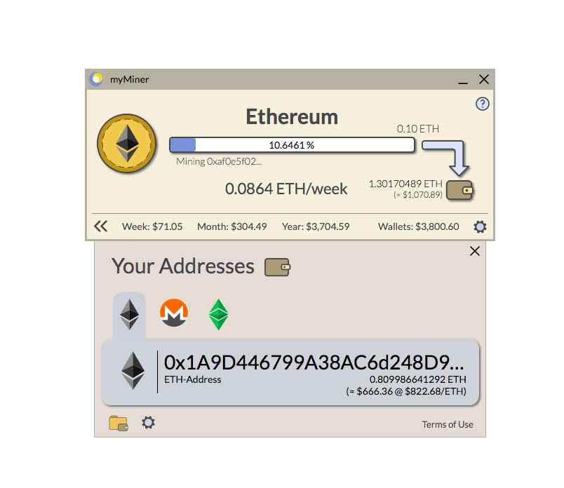 GitHub - myMiner/myMiner: GUI Miner for multiple crypto currencies · GitHub