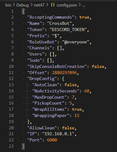 Config.json Template