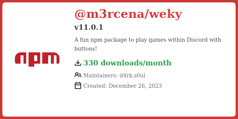 npm install @m3rcena/weky