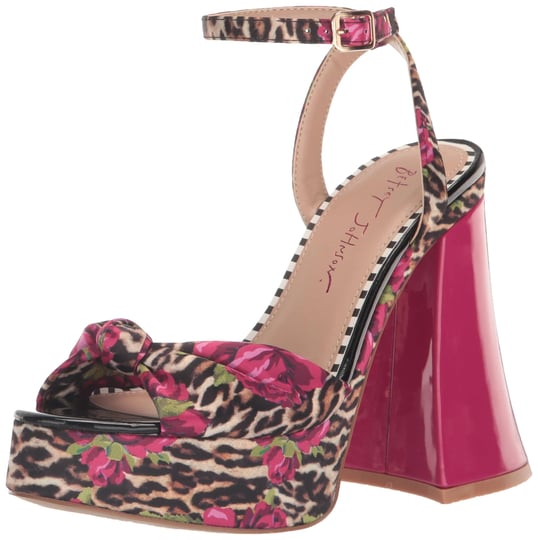 betsey-johnson-womens-brylie-chunky-platform-heels-sandals-leopard-floral-size-8m-1