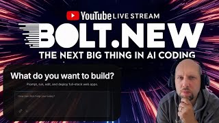 Exploring Bolt.New live: The Next Big Thing in Development with AI, Fullstack Apps in Your Browser!