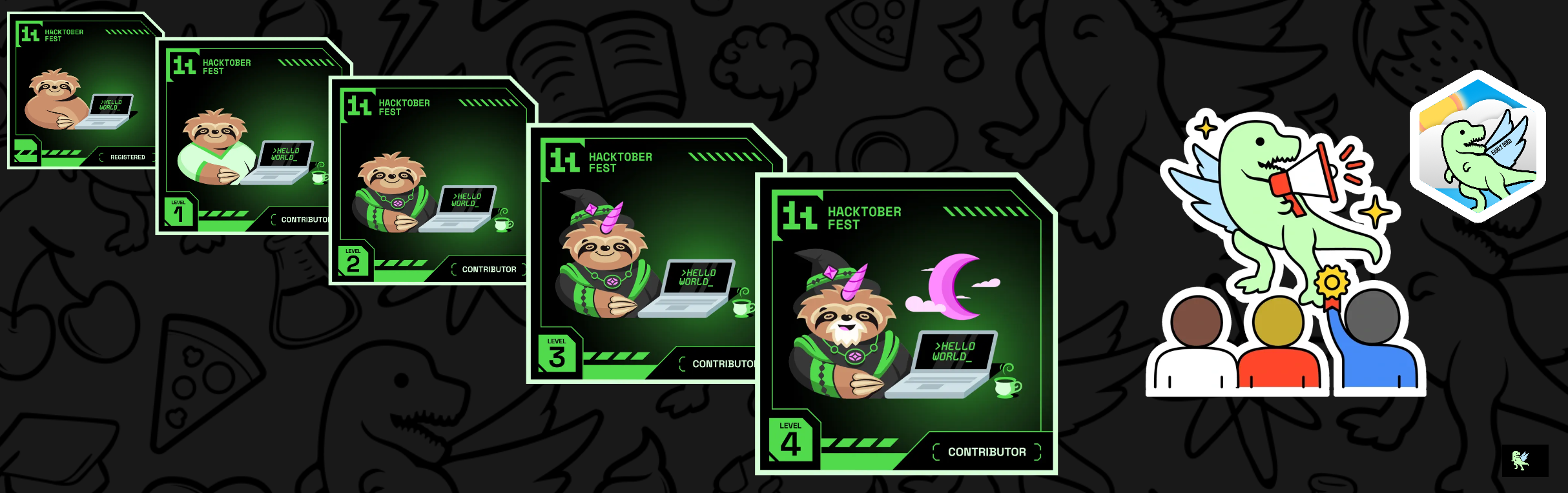 An image of @solanki505's Holopin badges, which is a link to view their full Holopin profile