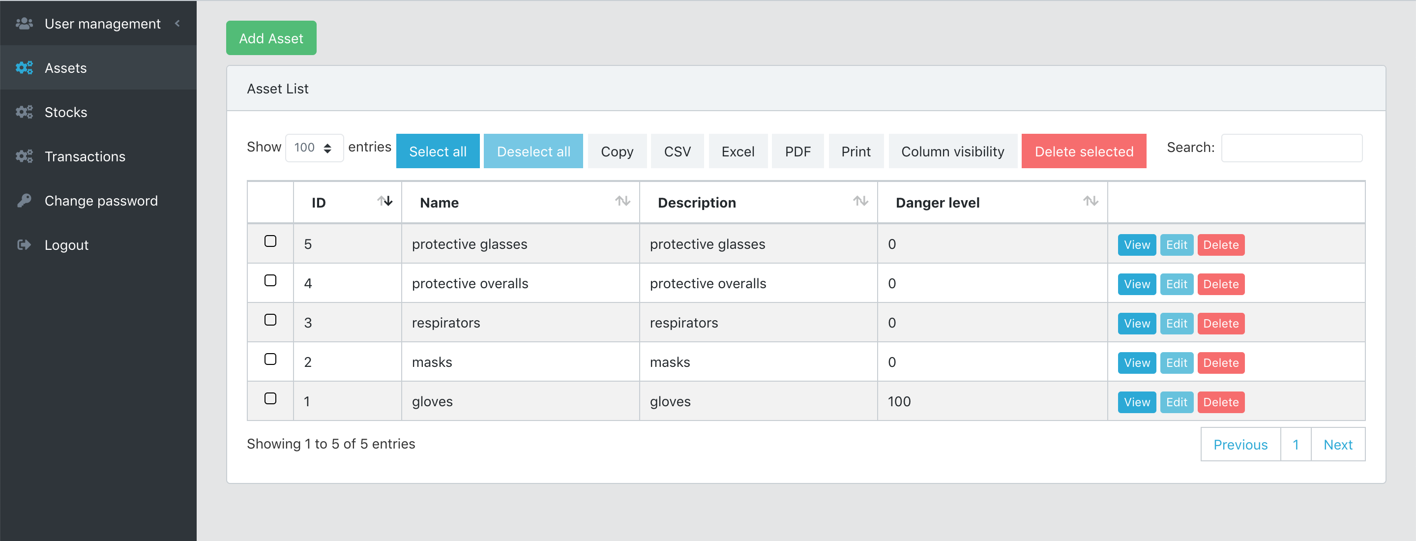 Laravel Stock Management 02