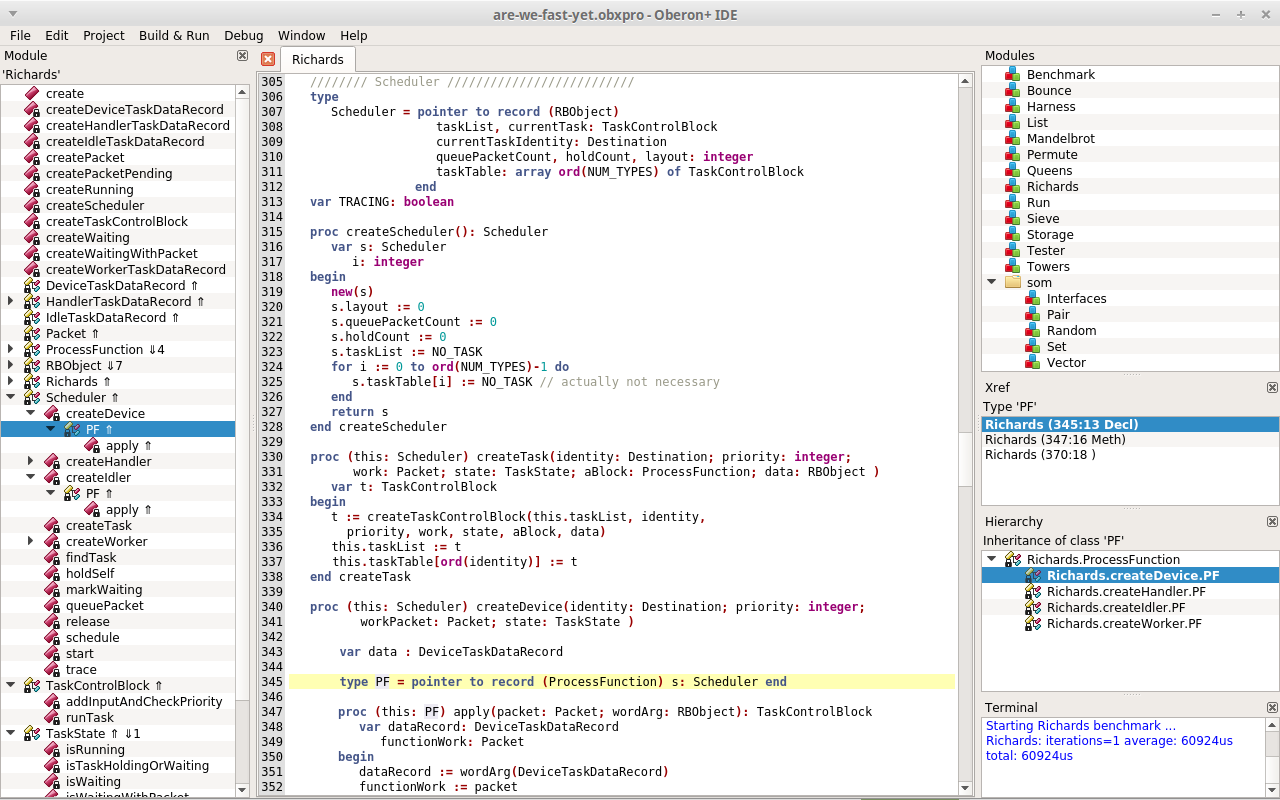 Oberon+ IDE Screenshot