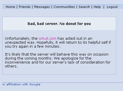 Bad bad server...
