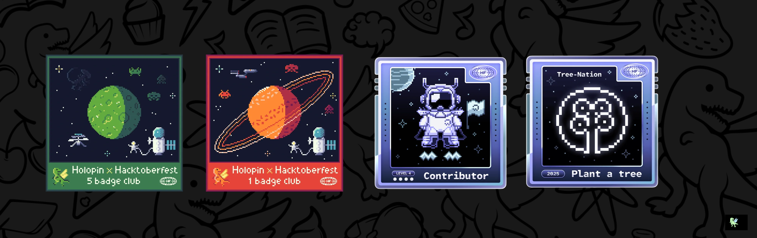 An image of @dbrown86's Holopin badges, which is a link to view their full Holopin profile