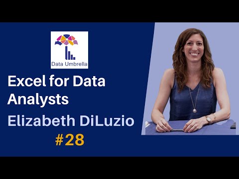 Elizabeth DiLuzio: Excel for Data Analysts