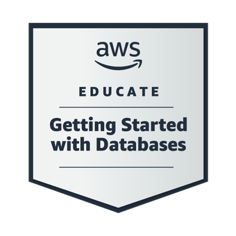 Oscar's certification AWS Educate Getting Started with Databases