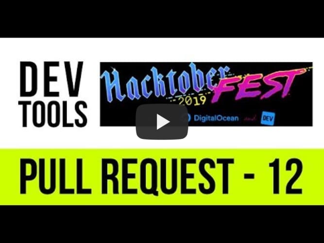 Pull request - hacktober fest