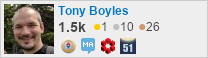 profile for Anthony A. Boyles at Stack Exchange