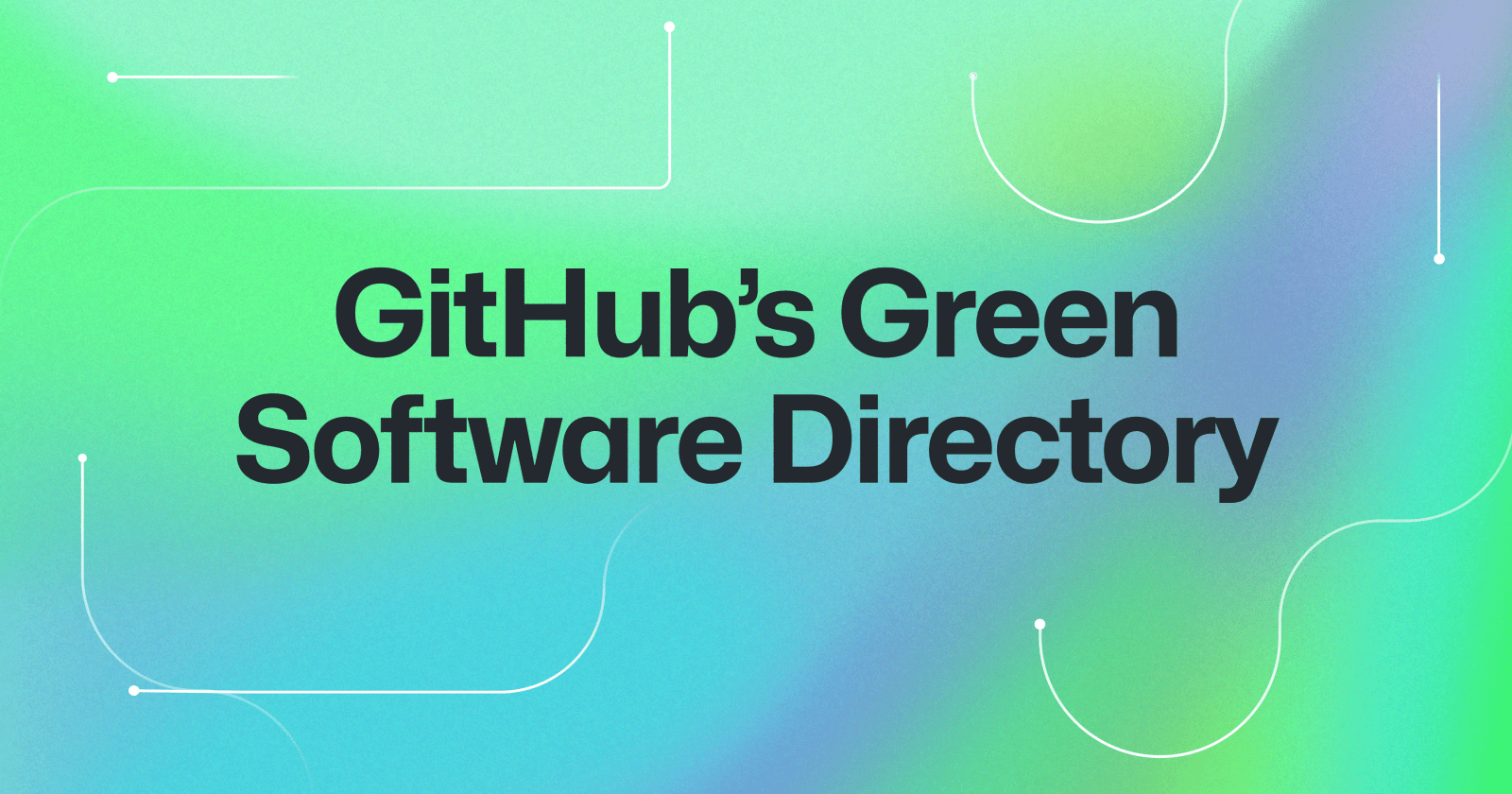 GitHub's Green Software Directory