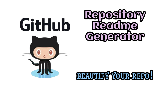 Generate beautiful Repository Readme