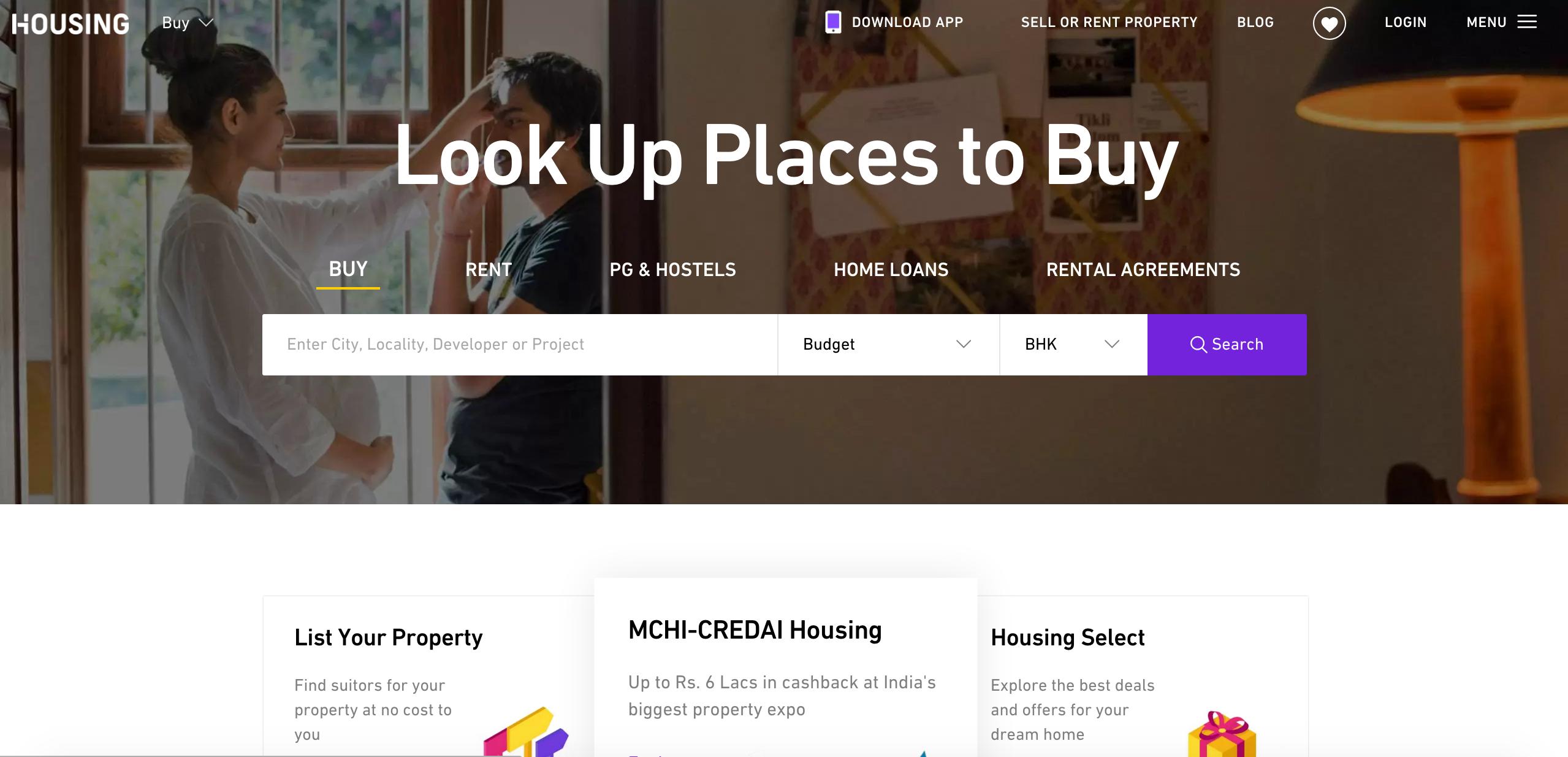 Housing screenshot