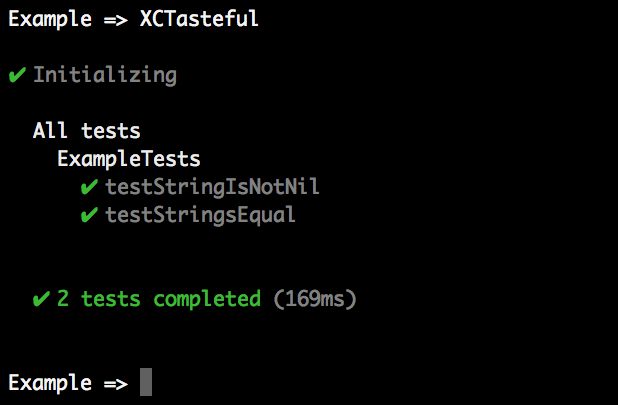 XCTasteful Passing Tests