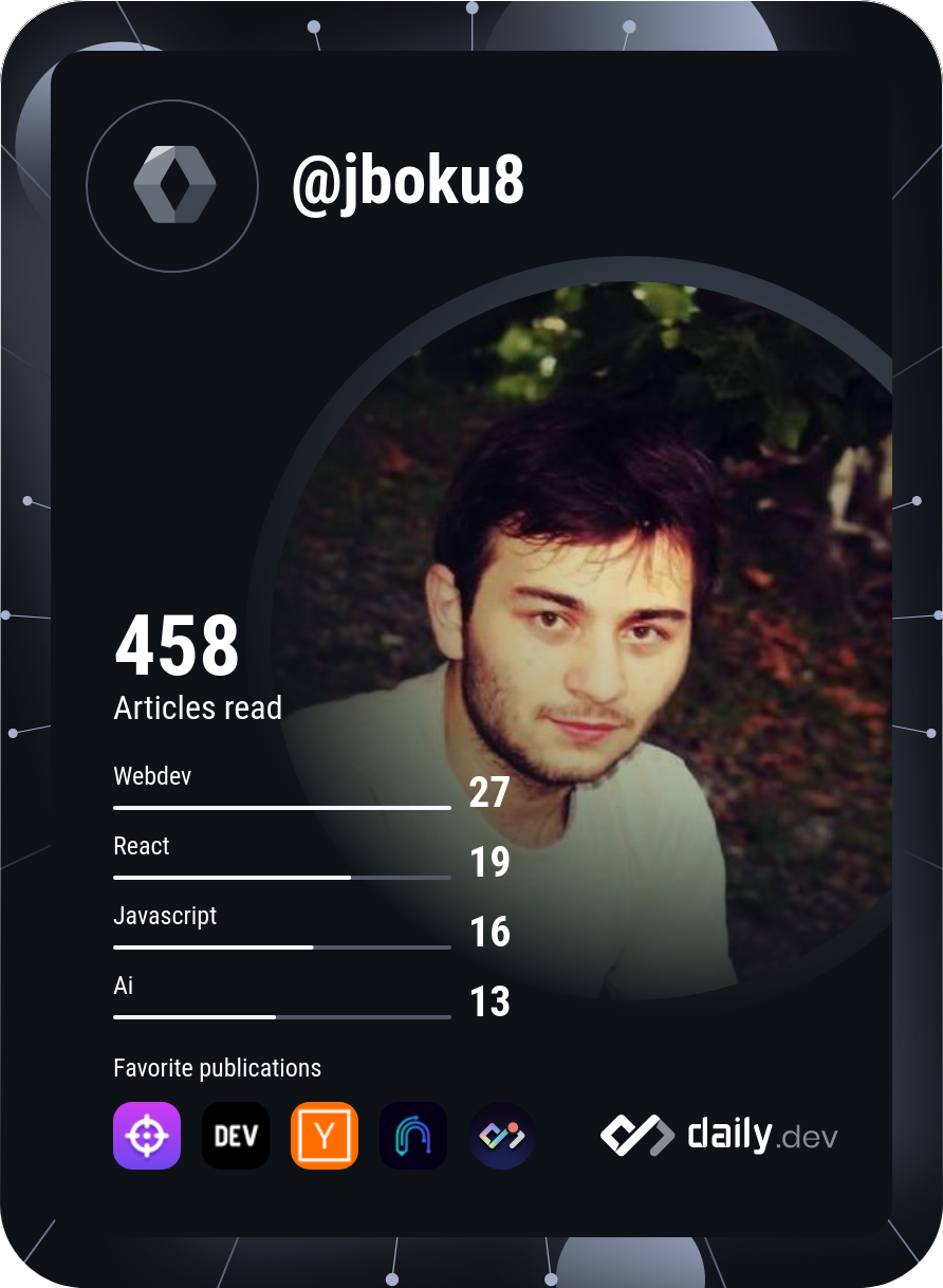 Jano Bokuchava's Dev Card