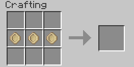 Crafting in a vanilla Crafting Table