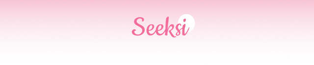 Seeksi logo on linear gradient background