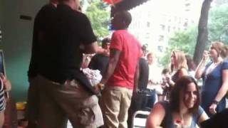 GETTING IT CRRRR RACKIN!!! New York HOOD DUDES Start FIGHTING In Upscale RESTAURANT     Throwing Chairs As The Customers FLEE FOR THEIR LIVES!!!   MediaTakeOut com  2010