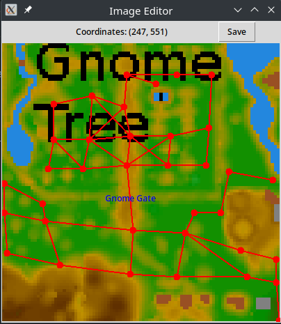 Image showing nodes around Gnome Stronghold entrance