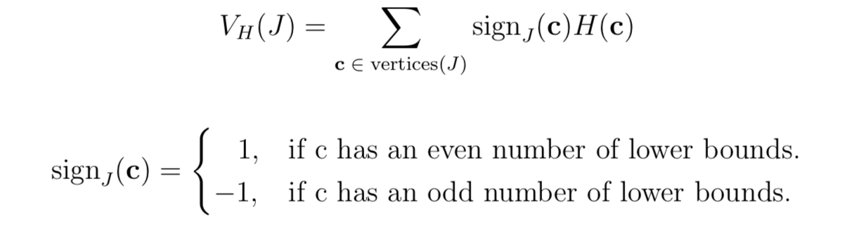 General formula for H-volume