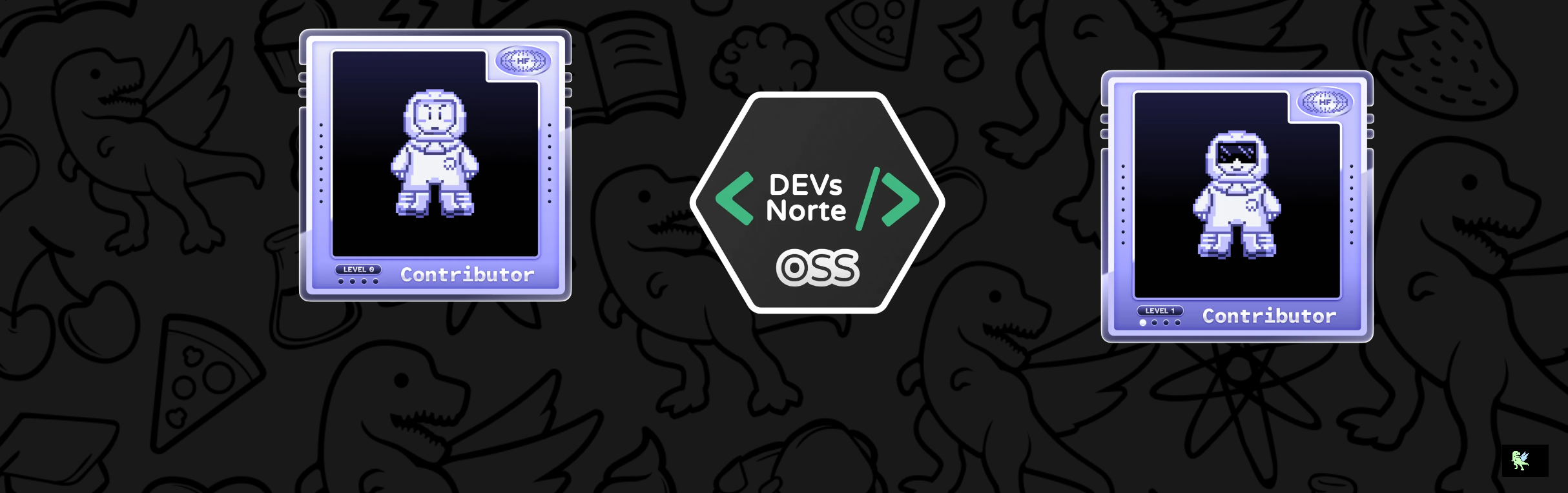 An image of @tuiza's Holopin badges, which is a link to view their full Holopin profile