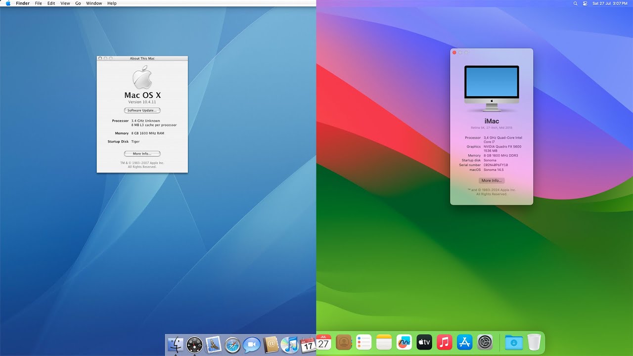 Running Mac OS X Tiger and macOS Sonoma on the same Hackintosh