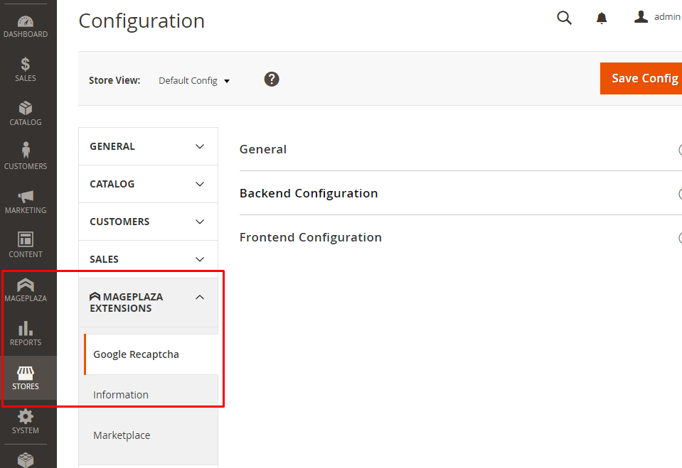 How to configure Google Recaptcha extension