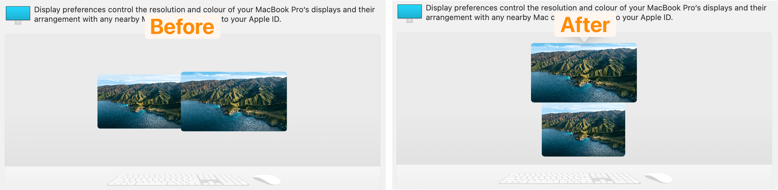 vertical monitor layout in Display preferences