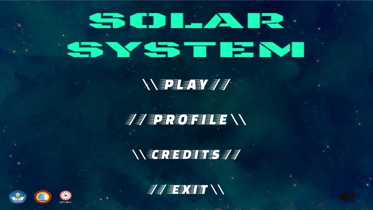 Home UI Solar System Application