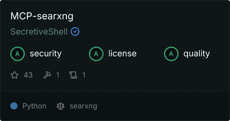 MCP SearxNG Badge