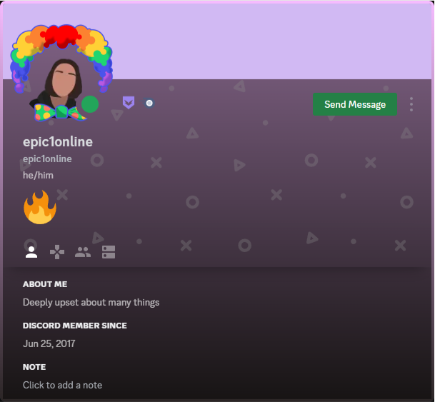 User Profile with Nitro Theme