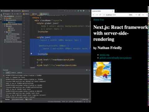 Next.js in 5 minutes lightning talk recording