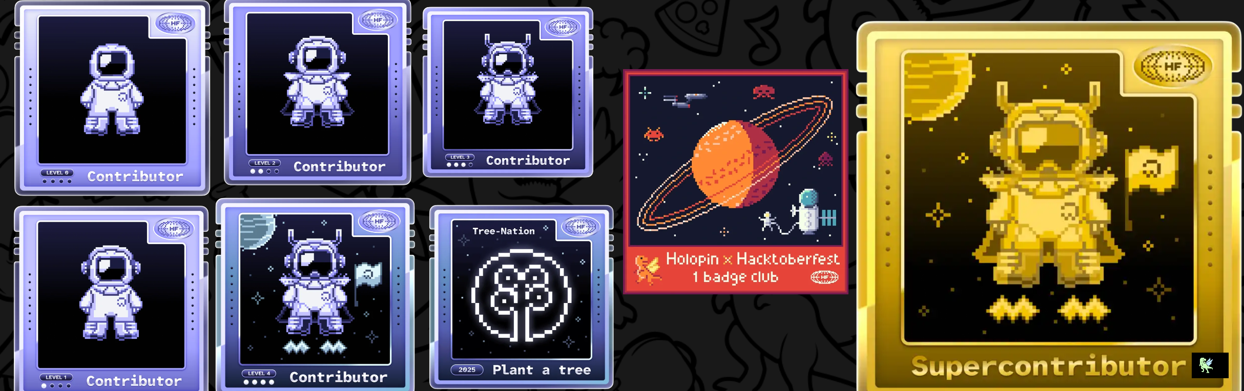 An image of @mmadan128's Holopin badges, which is a link to view their full Holopin profile