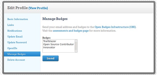 manage badges