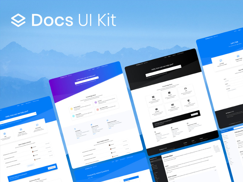 Docs UI Kit - A beautiful Open Source Bootstrap 4 UI Kit