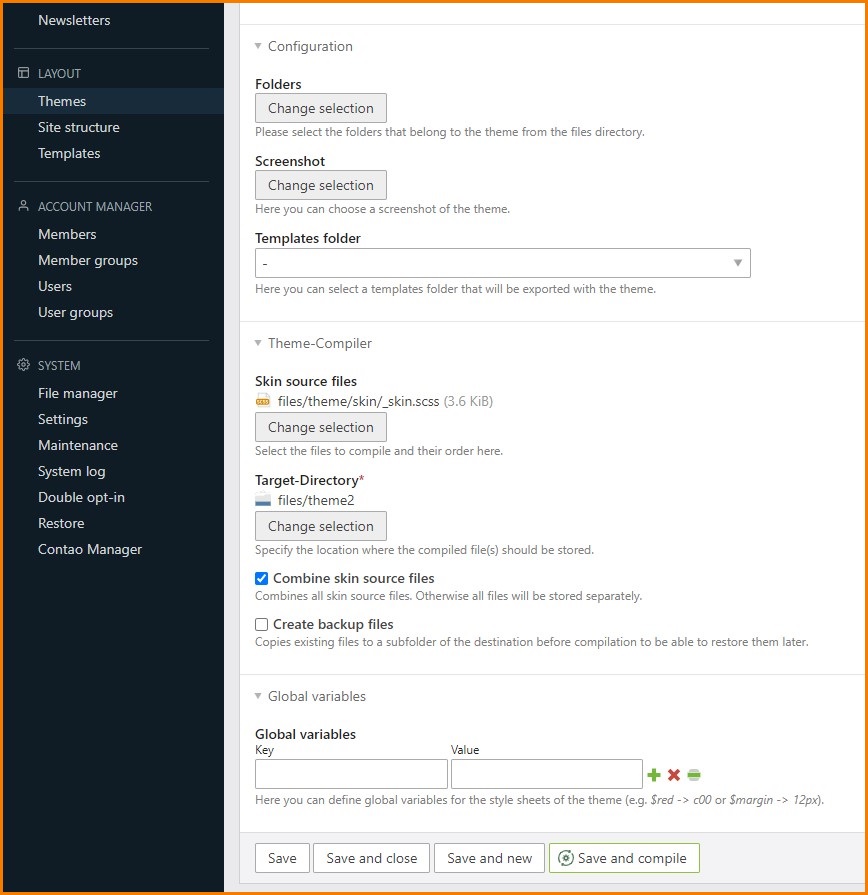 Admin View: Advanced form overview