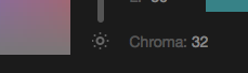 Chroma label next to sun icon in HUSL picker