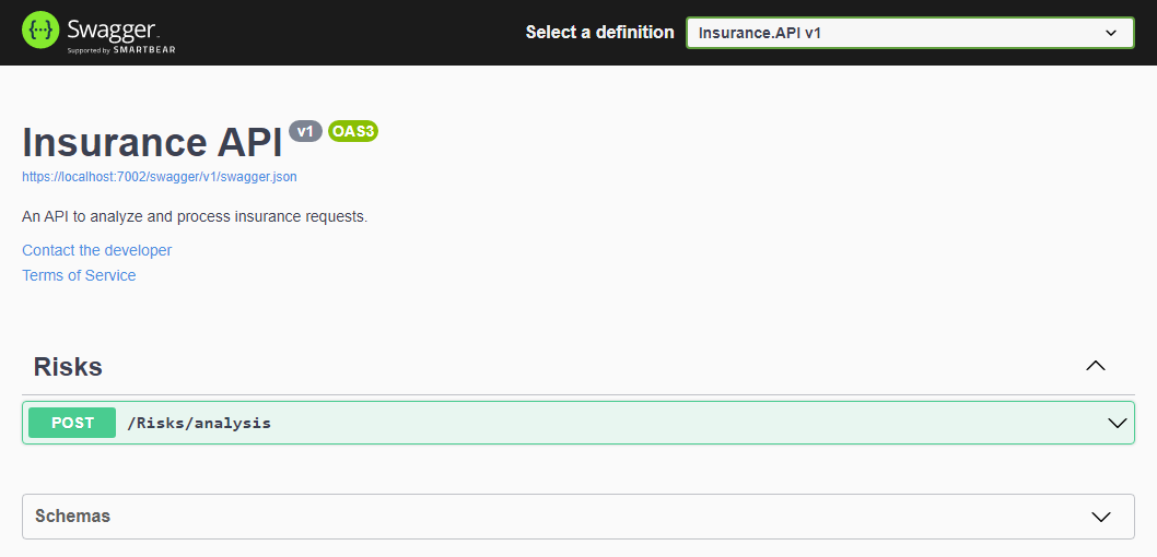 Image of API online documentation