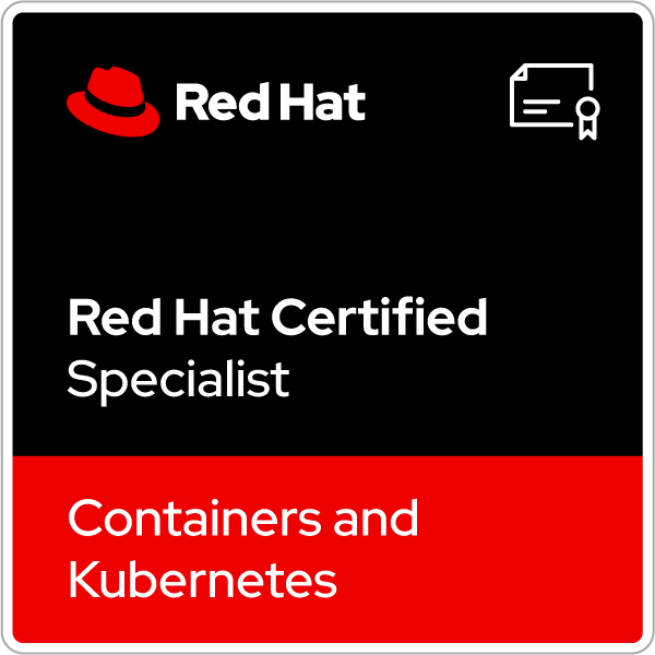 Red Hat Certified Specialist in Containers and Kubernetes