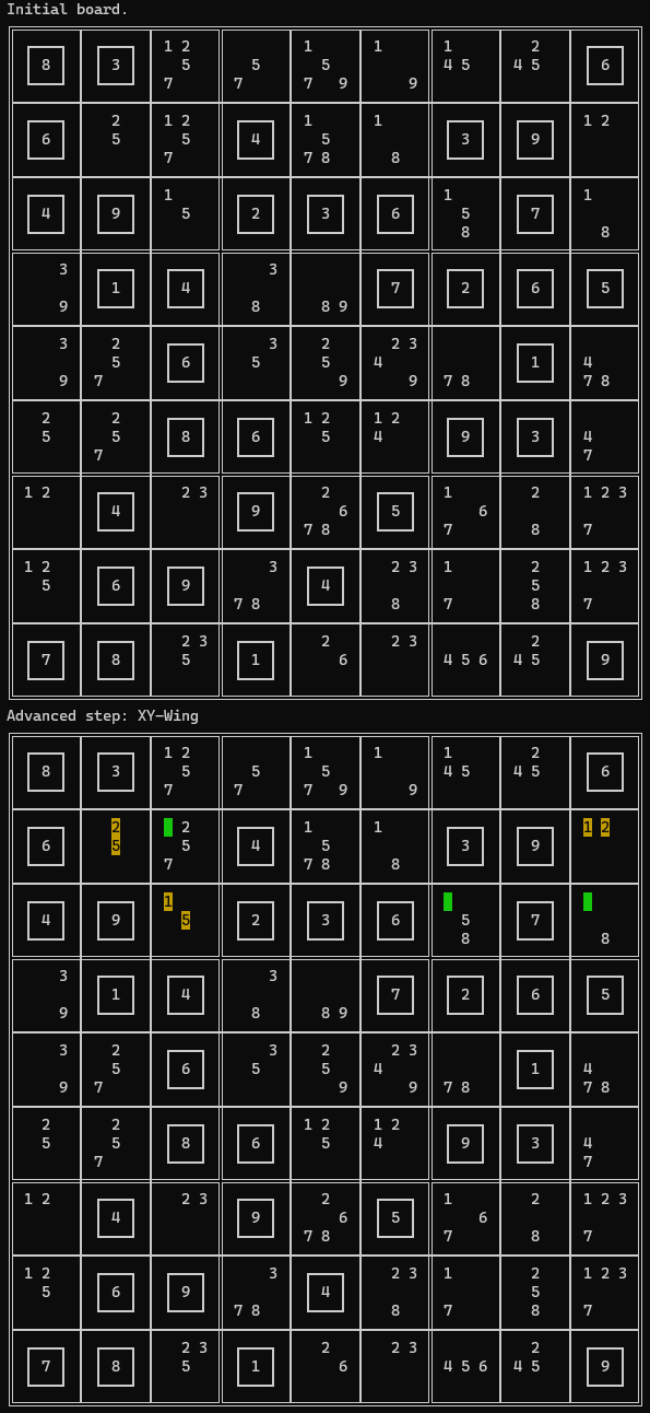 Console Output Example