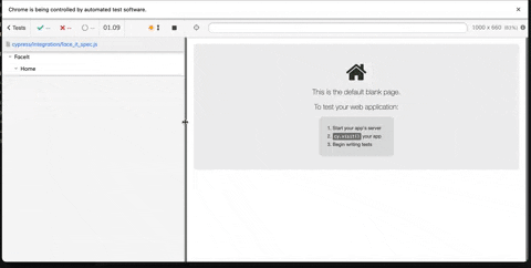 testing user flow in cypress